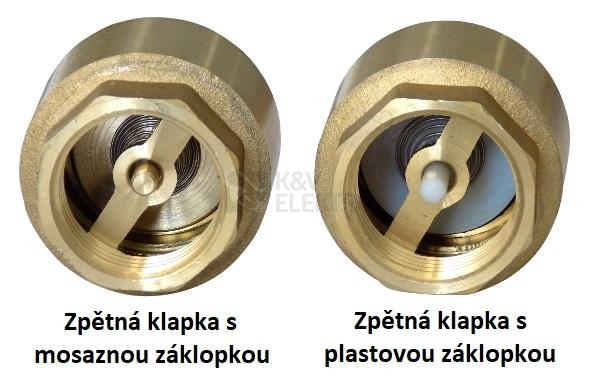 Obrázek produktu Zpětná klapka 1" s mosaznou záklopkou 470-320 1