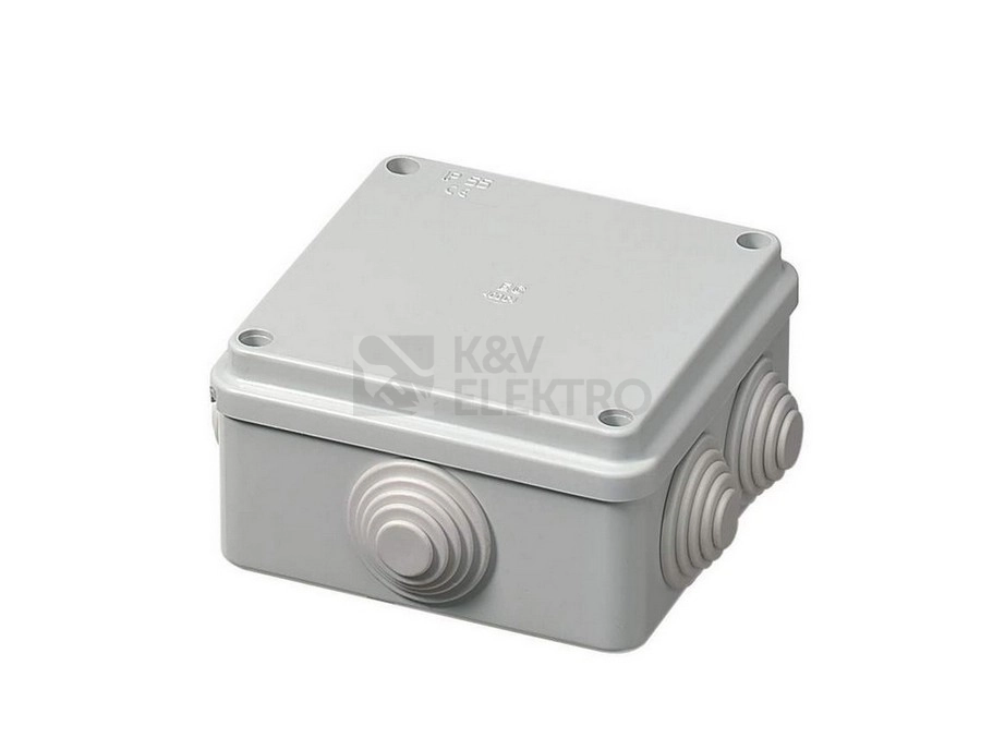 Obrázek produktu Krabice Malpro S-BOX 106M 100x100x50mm 6 průchodek IP55 šedá 0