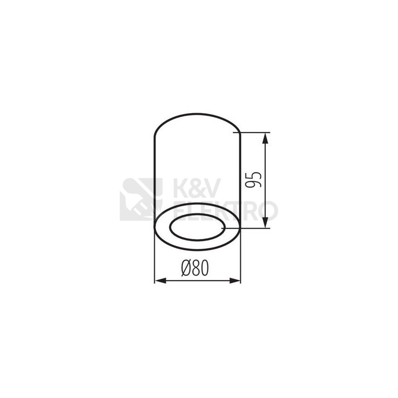 Obrázek produktu Svítidlo Kanlux SANI IP44 DSO-B GU10 černá 29240 5