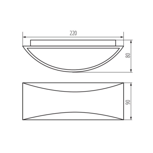 LED svítidlo Kanlux BISO LED EL 8W-GR IP54 grafit 29260 (obrázek 5)