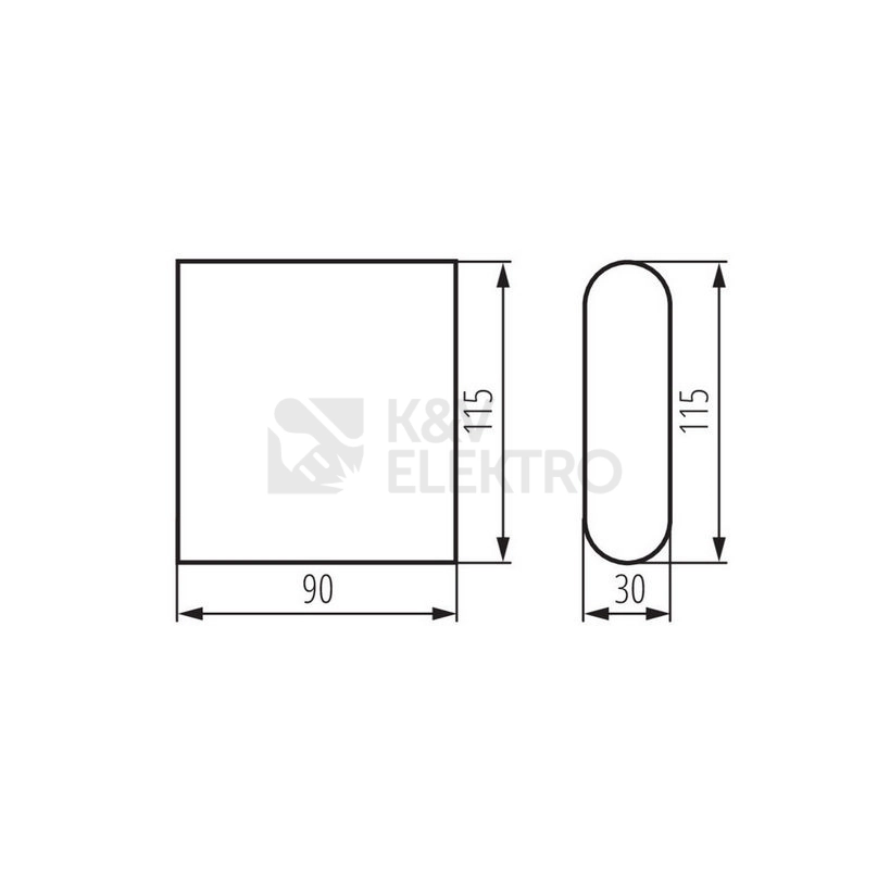 Obrázek produktu LED svítidlo Kanlux GARTO LED EL 8W-GR IP54 grafit 29270 5
