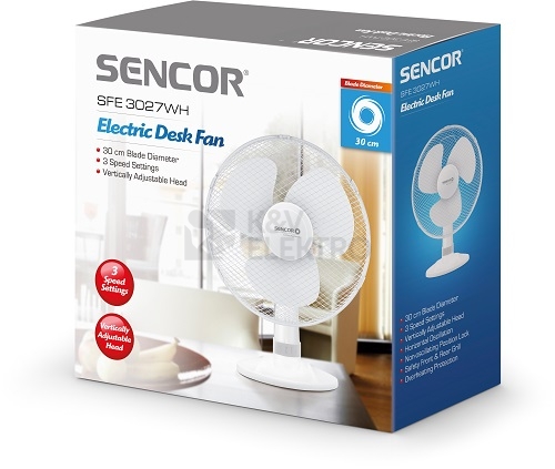 Obrázek produktu Stolní ventilátor SENCOR SFE 3027WH bílá 6
