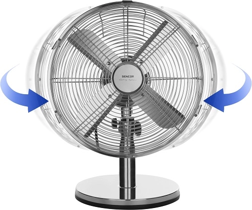 Kovový stolní ventilátor SENCOR SFE 3040SL stříbrná (obrázek 5)