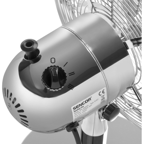 Kovový stolní ventilátor SENCOR SFE 3040SL stříbrná