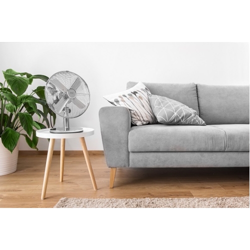 Kovový stolní ventilátor SENCOR SFE 3040SL stříbrná