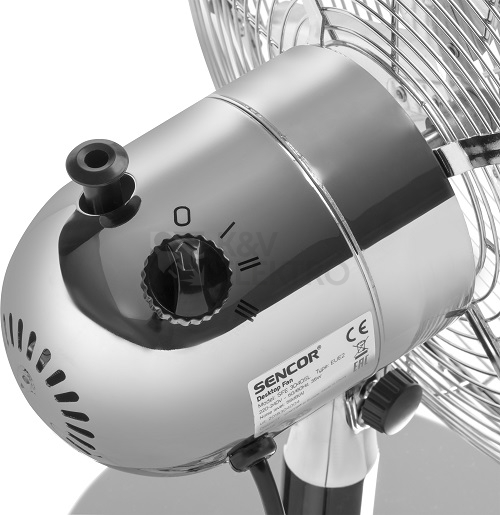 Obrázek produktu Kovový stolní ventilátor SENCOR SFE 3040SL stříbrná 7