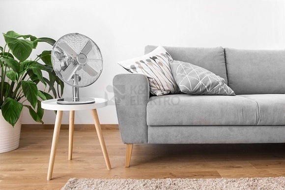 Obrázek produktu Kovový stolní ventilátor SENCOR SFE 3040SL stříbrná 8