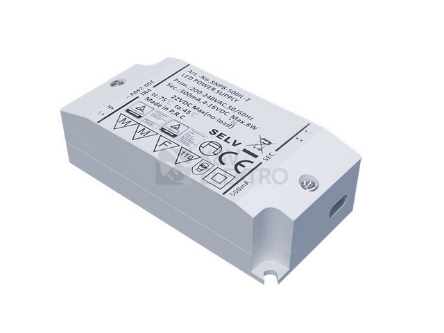 Obrázek produktu LED driver Panlux DR008/500mA 8W 0