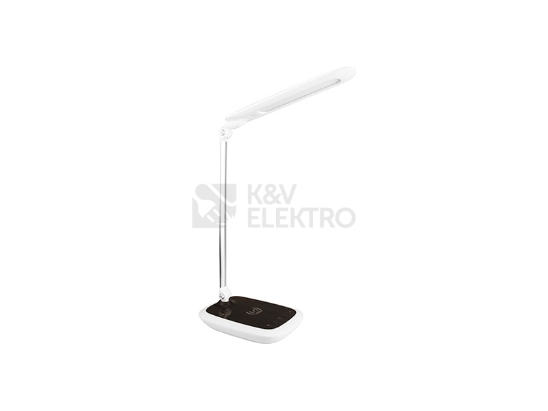 Obrázek produktu Stolní LED lampička DIPLOMAT s bezdrátovým nabíjením tmavé dřevo Panlux PN15300016 0