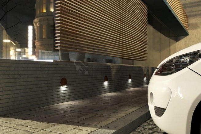 Obrázek produktu Přisazené orientační LED svítidlo 230V Panlux LEON CIRCLE tmavě šedá PN42100019 4
