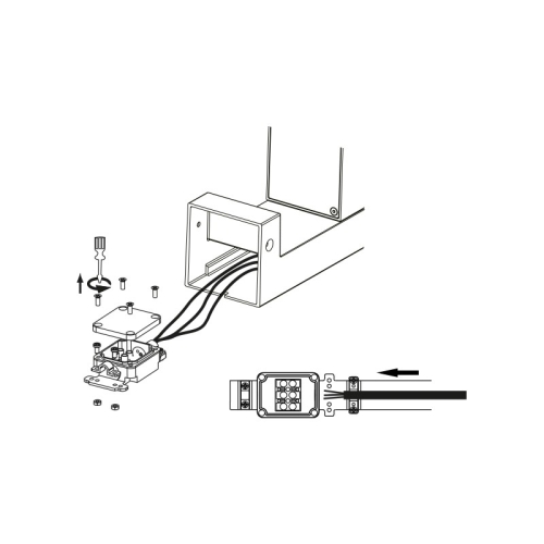 Nástěnné LED svítidlo Panlux BARI NS s pohybovým čidlem PN42300010