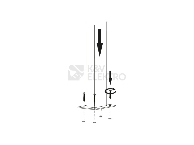 Obrázek produktu Zahradní LED svítidlo Panlux BARI výška 60cm PN42300011 3