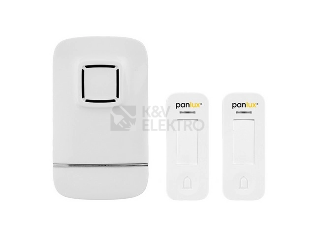 Obrázek produktu Bezdrátový domovní zvonek do zásuvky Panlux PIEZO BELL SET PN75000007 0
