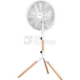 Obrázek produktu Kovový stojací ventilátor SENCOR SFN 4080WH bílá+dřevo 0