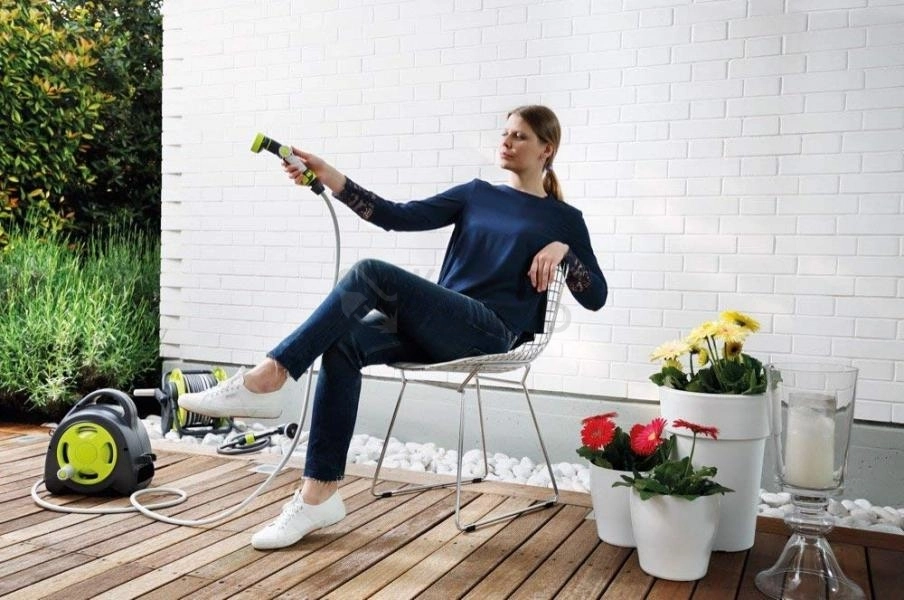 Obrázek produktu Navíjecí buben se zahradní hadicí G.F. Aqua bag maxi 16,5m Lime 28-5608-LI 2