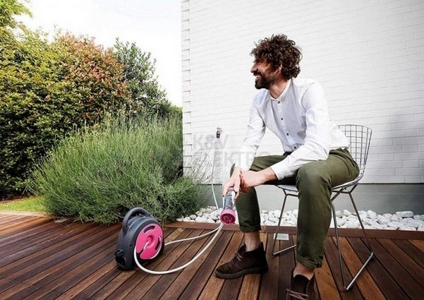 Obrázek produktu Navíjecí buben se zahradní hadicí G.F. Garden Aqua bag maxi 16,5m Fuxia 27-5608-FU 4