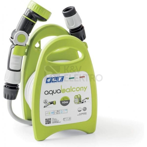  Navíjecí buben se zahradní hadicí G.F. Garden Aqua balcony 10m Lime 28-5852-LI