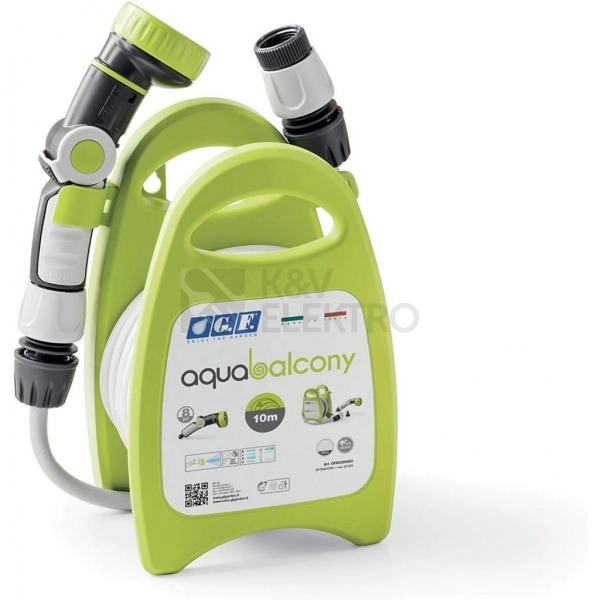 Obrázek produktu Navíjecí buben se zahradní hadicí G.F. Garden Aqua balcony 10m Lime 28-5852-LI 0