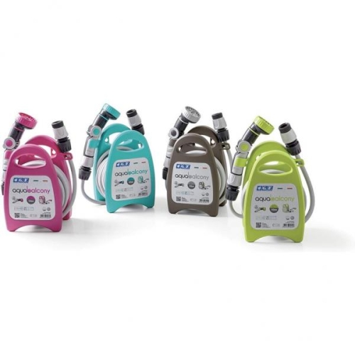 Navíjecí buben se zahradní hadicí G.F. Garden Aqua balcony 10m Fuxia 27-8552-FU