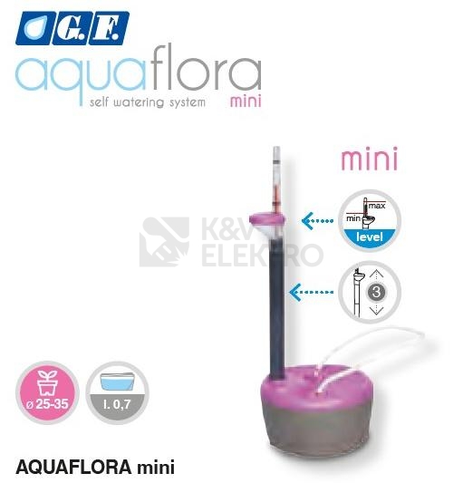 Obrázek produktu Samozavlažovací nádrž truhlík / květináč G.F. Garden Aquaflora mini 0,7l Fuxia 80-6331-FU 4