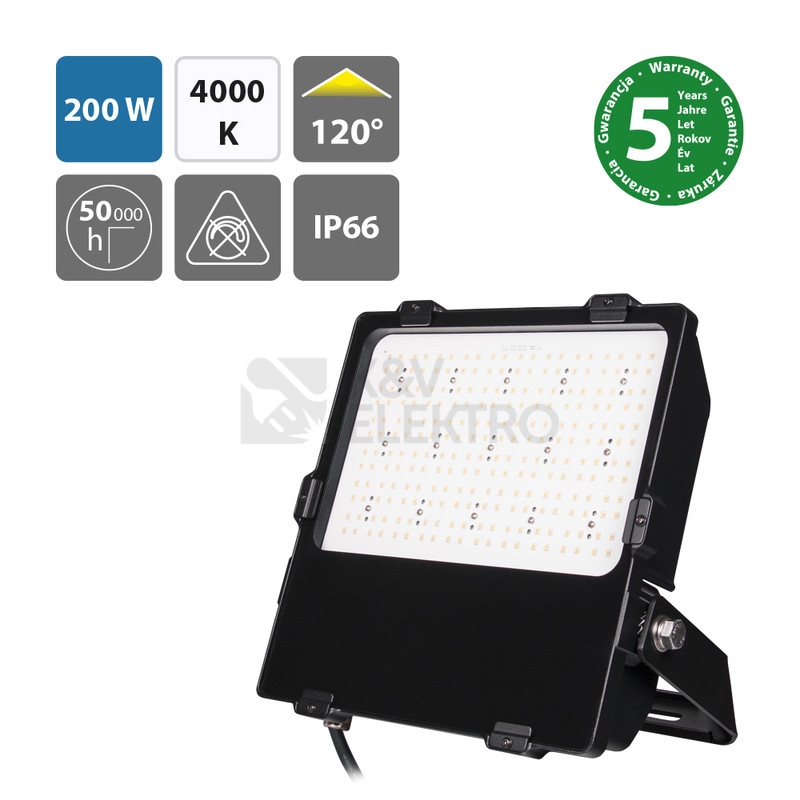 Obrázek produktu LED reflektor McLED Delta 200 200W 4000K IP66 ML-511.731.28.0 1