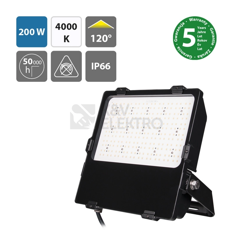 Obrázek produktu LED reflektor McLED Delta 200 200W 4000K IP66 ML-511.731.28.0 1
