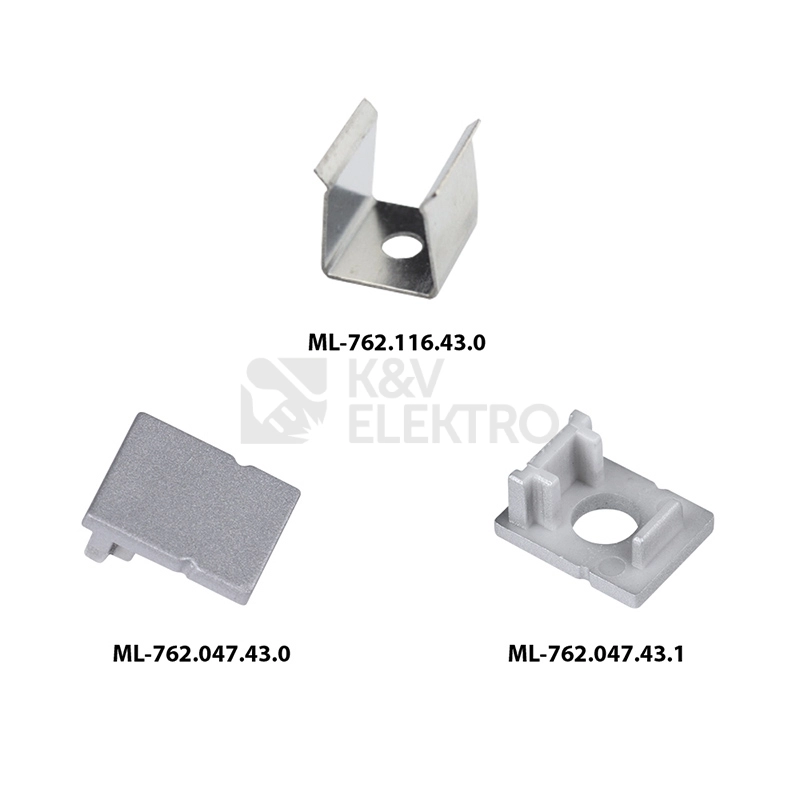 Obrázek produktu Přisazený hliníkový profil McLED PK 10x13mm včetně matného difuzoru 1m ML-761.047.43.1 2