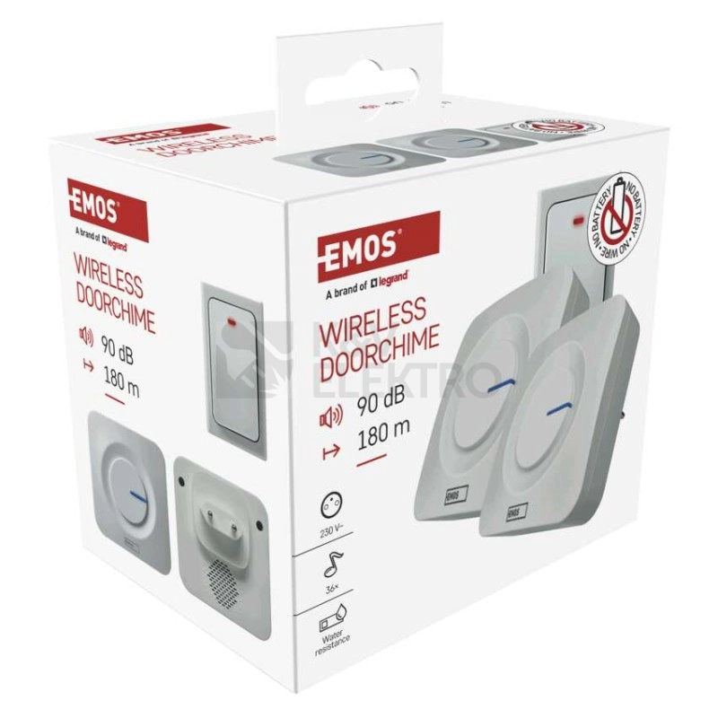 Obrázek produktu Domovní bezdrátový zvonek EMOS P5731 8