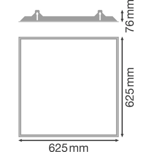 Montážní rámeček LEDVANCE RECESSED MOUNT 600x600mm (obrázek 3)