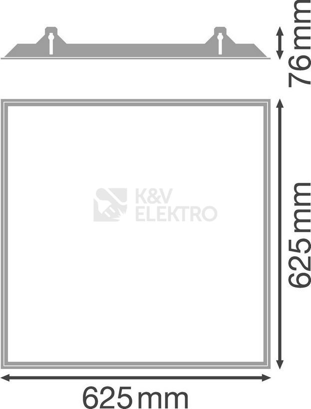 Obrázek produktu Montážní rámeček LEDVANCE RECESSED MOUNT 600x600mm 2