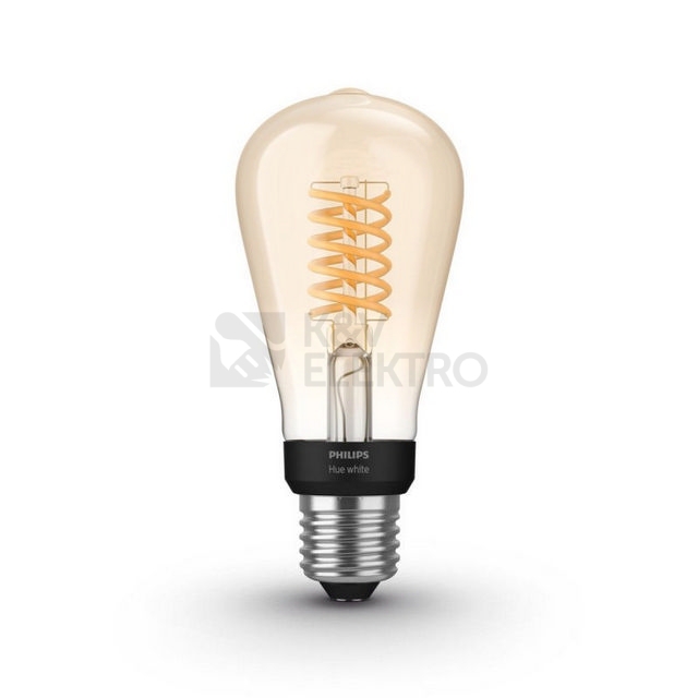 Obrázek produktu LED žárovka E27 ST64 Philips Hue 7W (60W) White Filament (2100K) stmívatelná 3