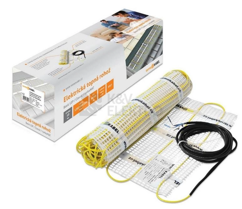 Obrázek produktu Topná rohož K&V thermo Basic LEP IN 2LF 160/15 (2400W) jeden studený konec 0