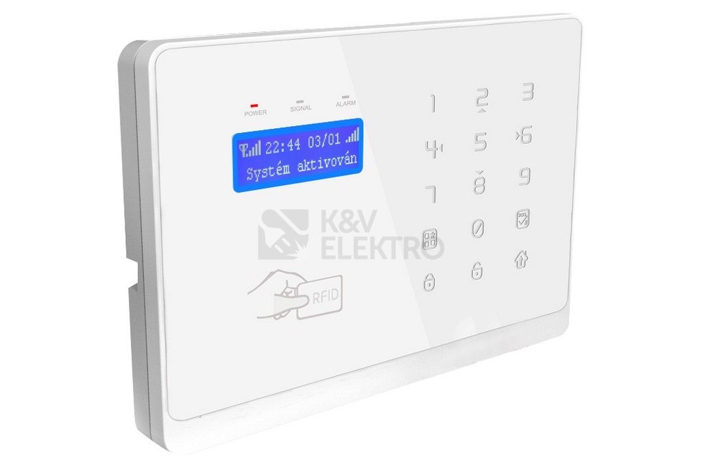 Obrázek produktu Bezdrátový WiFi&GSM alarm s čtečkou RFID EVOLVEO Salvarix ALM303 1