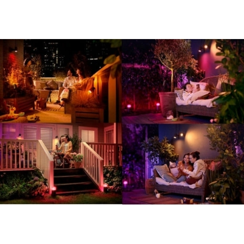 Venkovní spotové zemní/nástěnné svítidlo Philips Hue Lily 17415/30/P7 2200K-6500K RGB (obrázek 9)