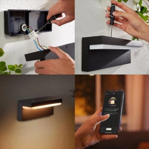 Venkovní nástěnné LED svítidlo Philips Hue Nyro 17456/30/P7 2000K-6500K RGB (obrázek 4)