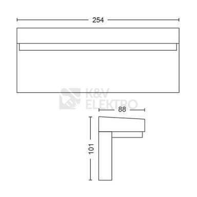 Obrázek produktu  Venkovní nástěnné LED svítidlo Philips Hue Nyro 17456/30/P7 2000K-6500K RGB 1