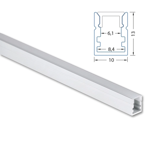 Přisazený hliníkový LED profil PK2 McLED ML-761.047.43.2 10x13mm matný difuzor 2m (obrázek 4)