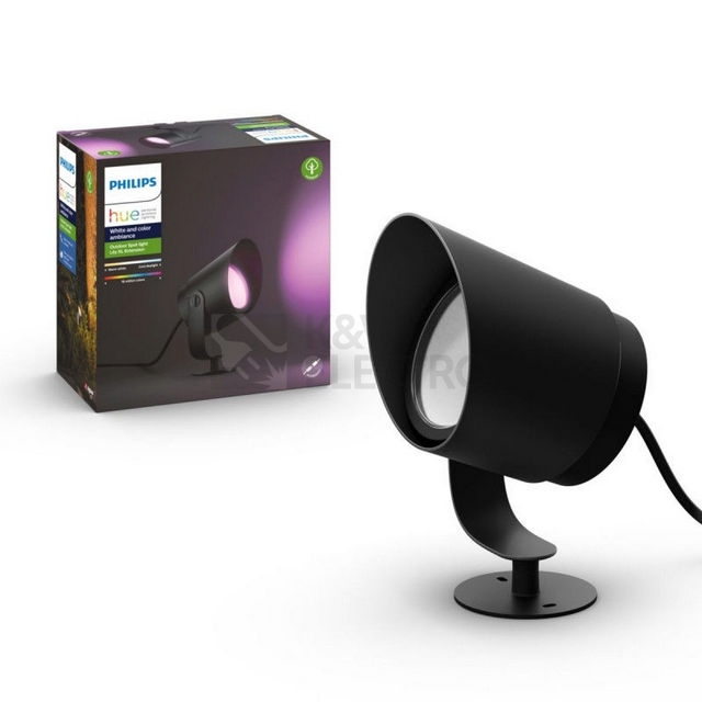 Obrázek produktu Venkovní spotové zemní/nástěnné svítidlo Philips Hue Lily XL 17462/30/P7 2000K-6500K RGB 0