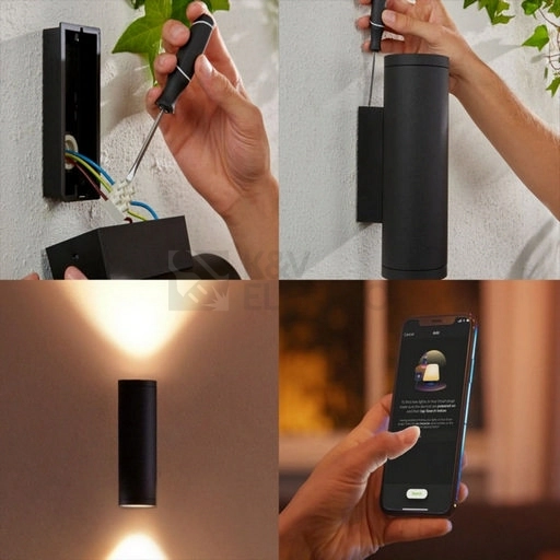 Obrázek produktu Venkovní nástěnné LED svítidlo Philips Hue Appear 17463/30/P7 2000K-6500K RGB 2