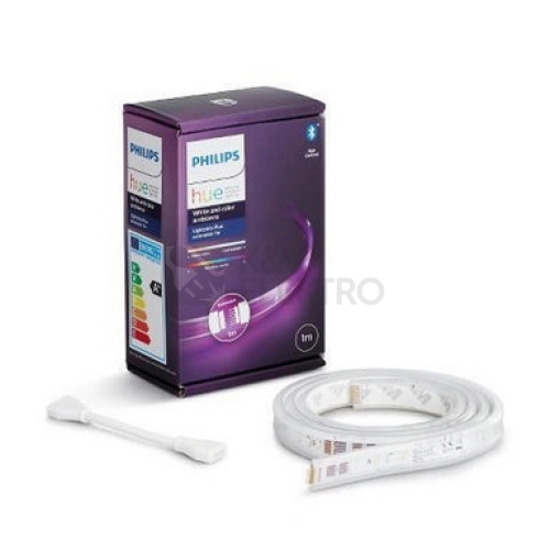 Hue LED prodlužovací pásek 1m White and Color Ambiance Lightstrips Plus Philips Bluetooth 8718699703448 11W 2000-6500K RGB