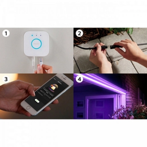 Venkovní LED pásek 2m Philips Hue White and Color Ambiance 2000-6500K RGB 8718699709839 (obrázek 4)