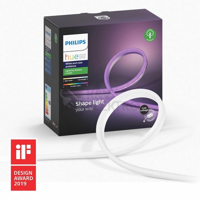 Obrázek produktu Venkovní LED pásek 2m Philips Hue White and Color Ambiance 2000-6500K RGB 8718699709839 0