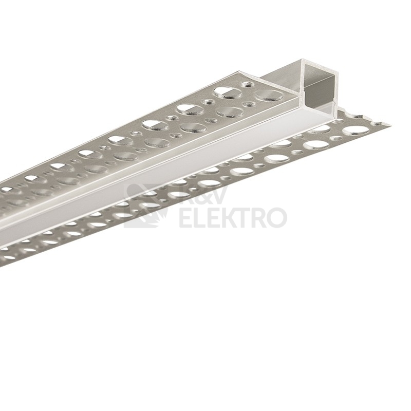Obrázek produktu Vestavný hliníkový profil McLED AG pro sádrokarton 53x14mm včetně mléčného difuzoru 2m ML-761.036.43.2 1