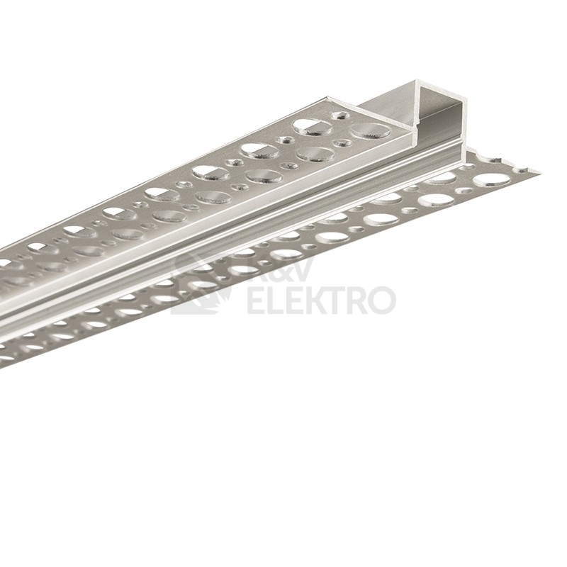 Obrázek produktu Vestavný hliníkový profil McLED AG pro sádrokarton 53x14mm včetně mléčného difuzoru 2m ML-761.036.43.2 2