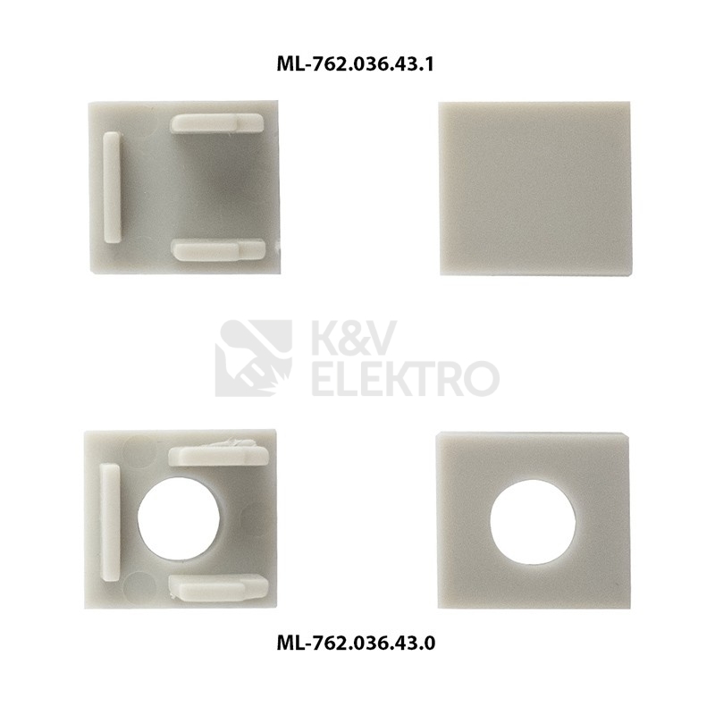 Obrázek produktu Vestavný hliníkový profil McLED AG pro sádrokarton 53x14mm včetně mléčného difuzoru 2m ML-761.036.43.2 6