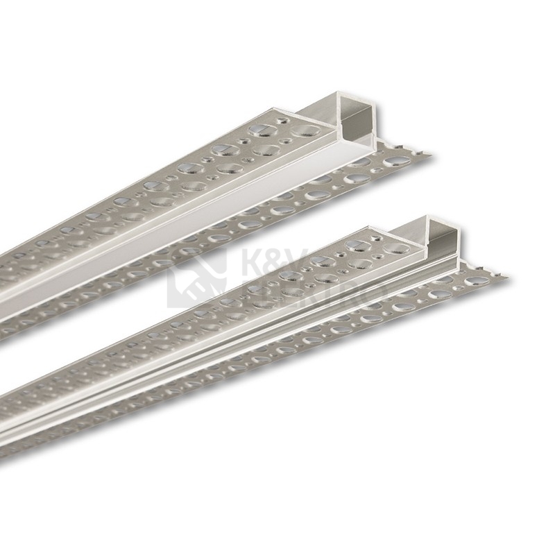 Obrázek produktu Vestavný hliníkový profil McLED AG pro sádrokarton 53x14mm včetně mléčného difuzoru 2m ML-761.036.43.2 7