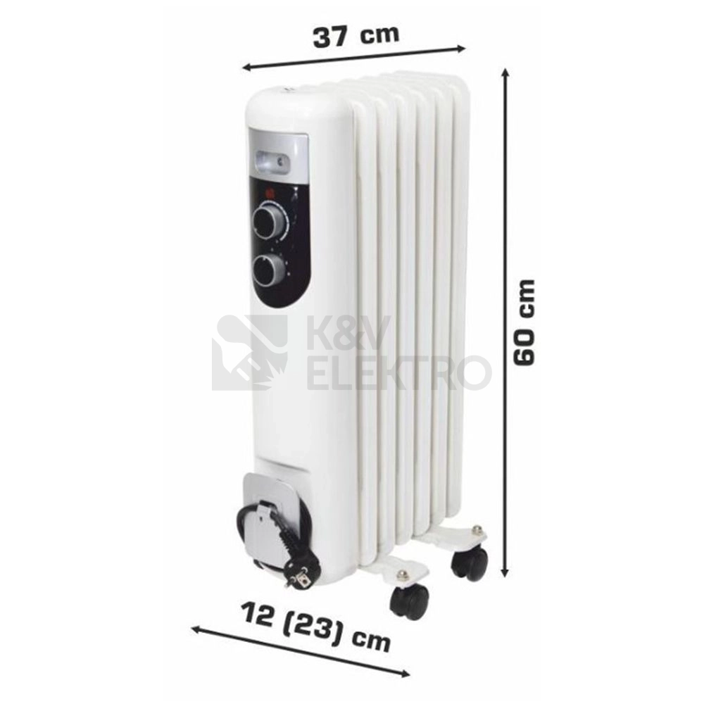 Obrázek produktu Olejový radiátor FK Technics FKOS7M 600W / 900W / 1500W 1