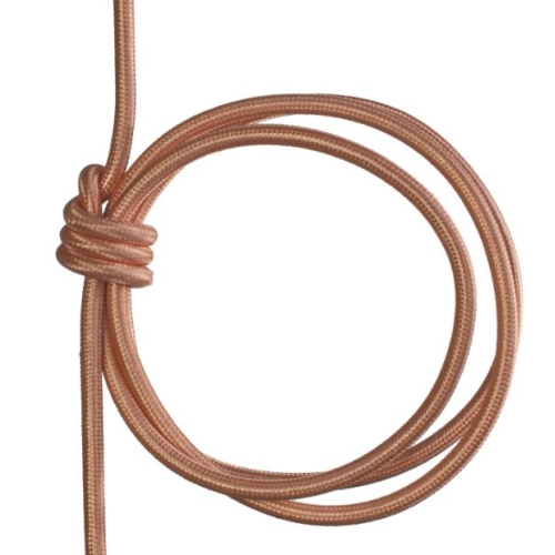 Textilní kabel H03VV-F 2×0,75 5m béžová 15 (CYSY 2Dx0,75)