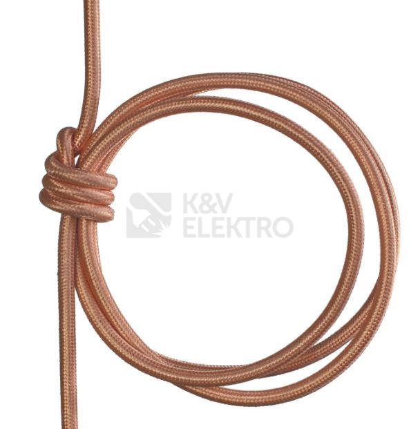 Obrázek produktu Textilní kabel H03VV-F 2x0,75 5m béžová 15 (CYSY 2Dx0,75) 1