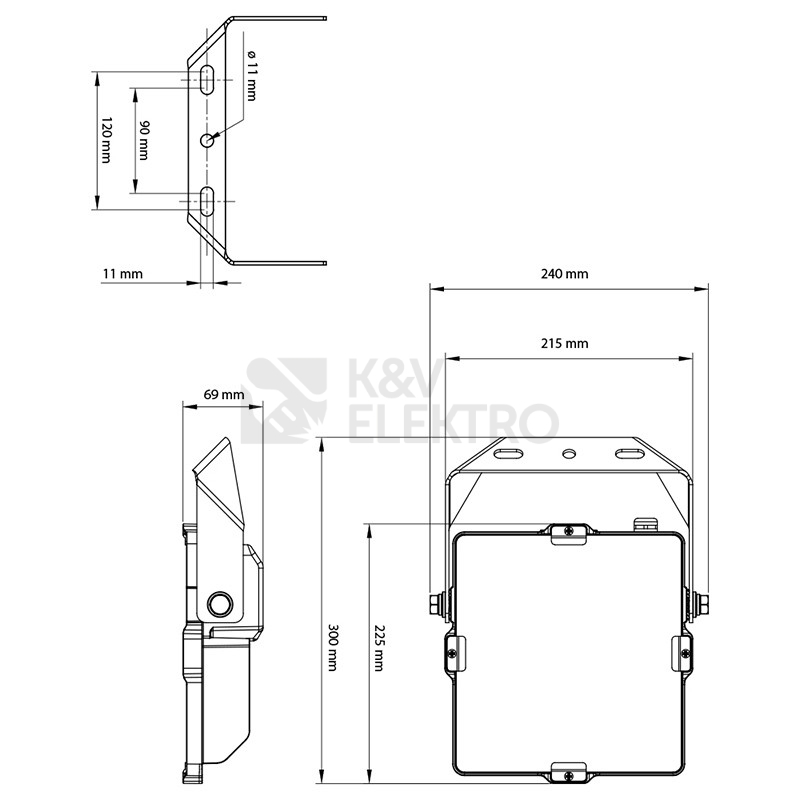 Obrázek produktu LED reflektor McLED Delta 50 50W 6400lm 4000K IP66 ML-511.701.28.0 3